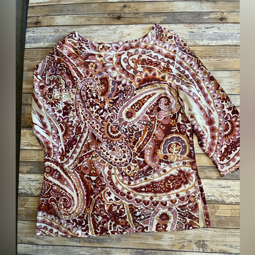 LAST CHANCE!! Coldwater Creek top. 
3/4 length sleeve.  Super soft!!!